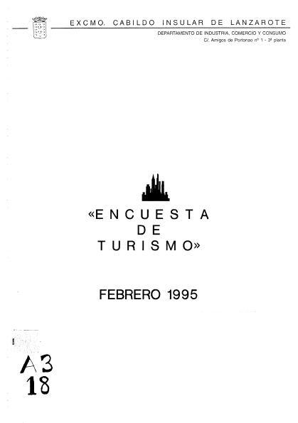 Encuesta de turismo 1995 (febrero) en TEXTOS 